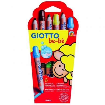 Giotto Lápices de Colores Be-Bè Surtidos con Sacapuntas